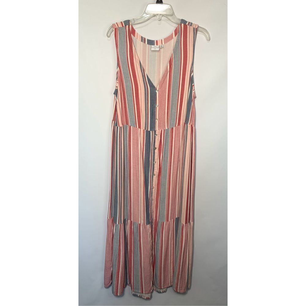 New directions, curvy tank top, midi dress size one 1X￼